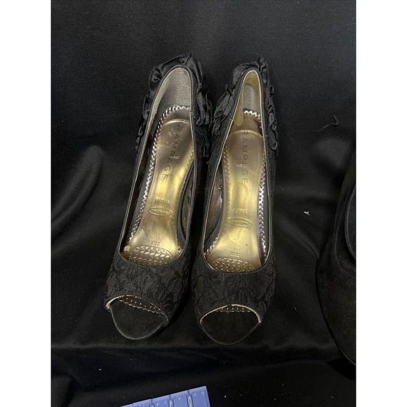 Size 10, Lot 2 pr - Rampage Stilettos, Rebel heels Black - Picture 11 of 12